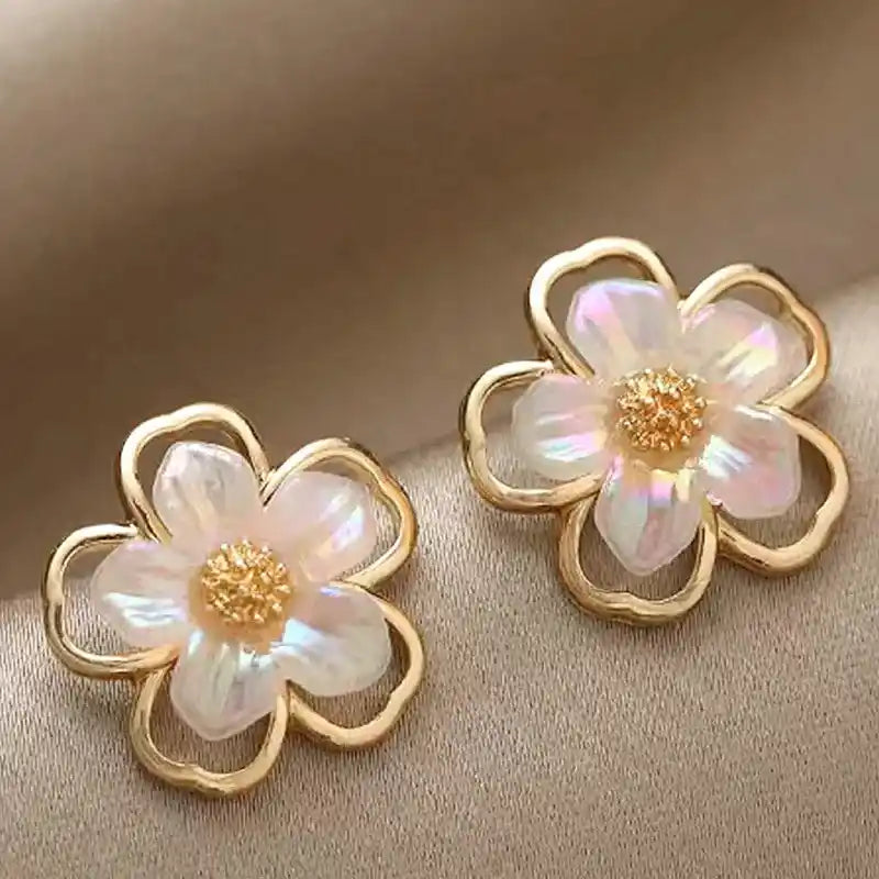Boucles d'oreilles Pommier Romantique