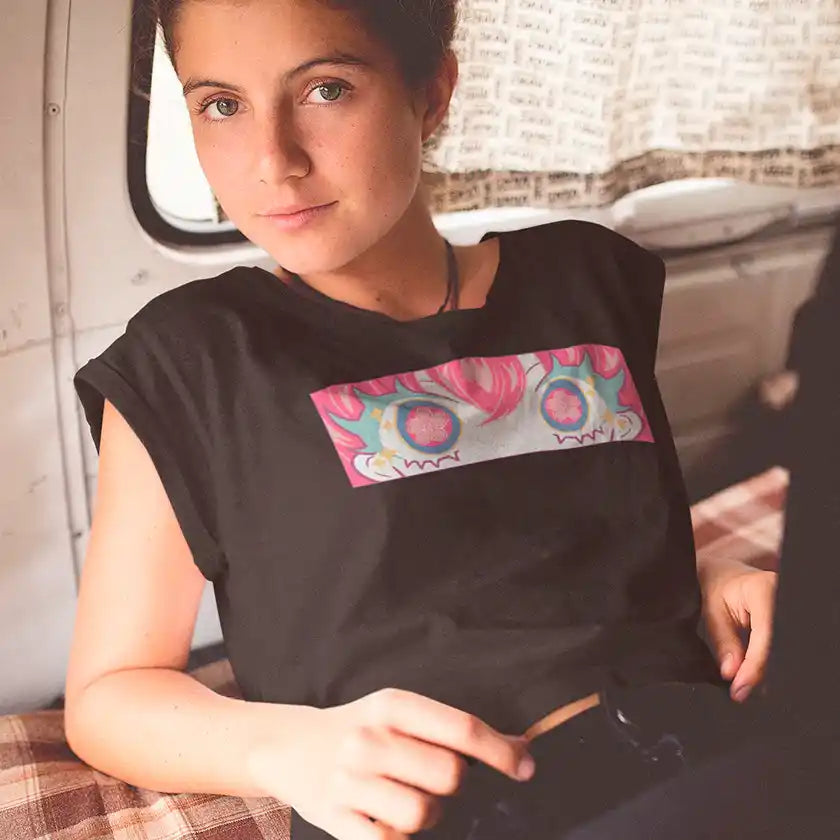 KiraKira / Noir - Crop Top