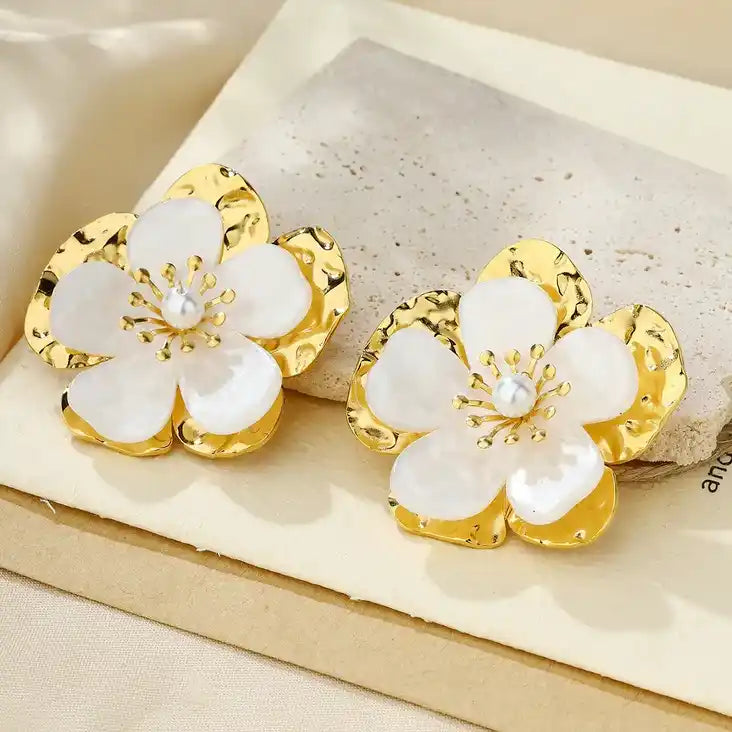 Boucles d'oreilles Fleur de Pommier