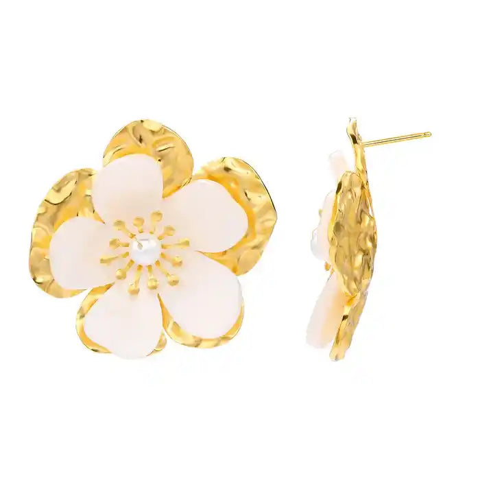 Boucles d'oreilles Fleur de Pommier