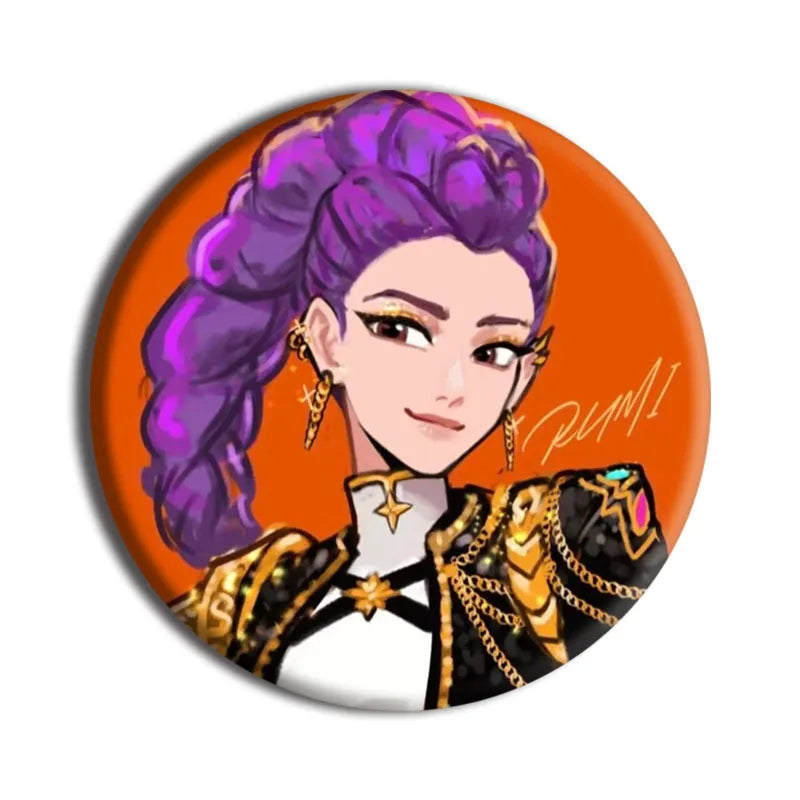 Badges Kpop Demon Hunters (3 modèles au choix)