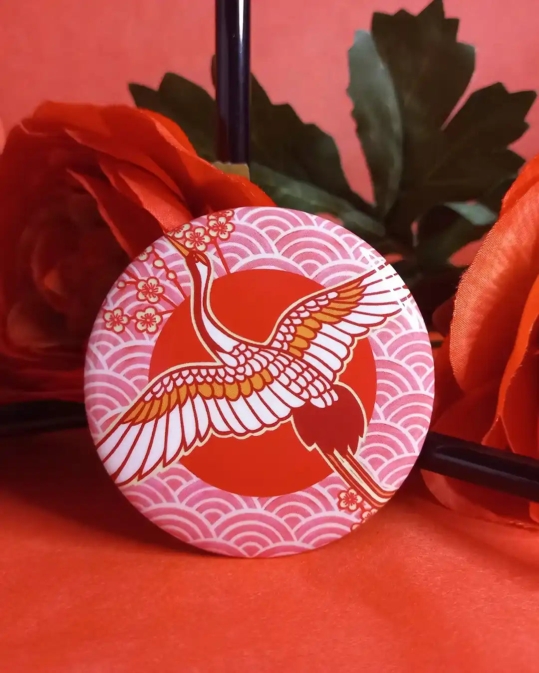 Badge Phosphorescent Grue Japonaise