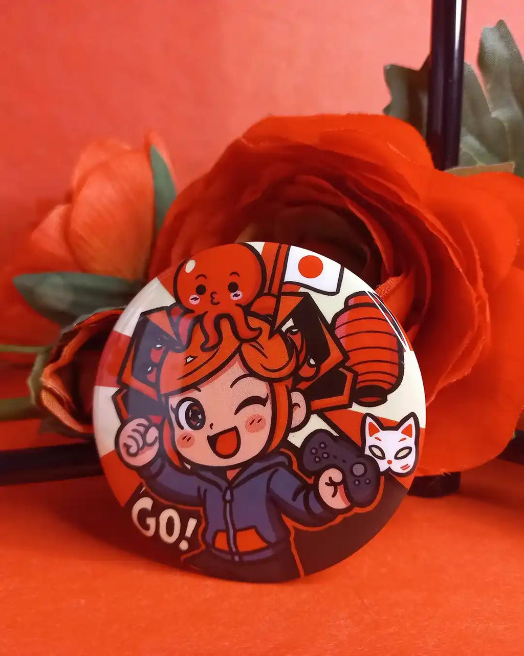 Badge Phosphorescent Geekélia Gamer