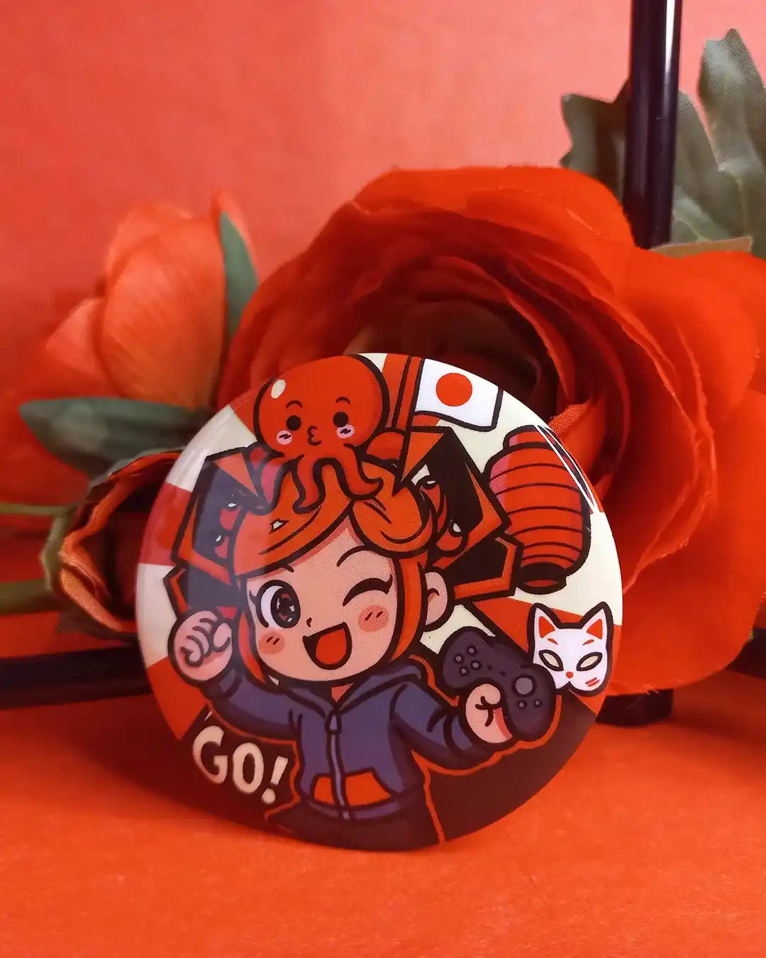 Badge Phosphorescent Geekélia Gamer