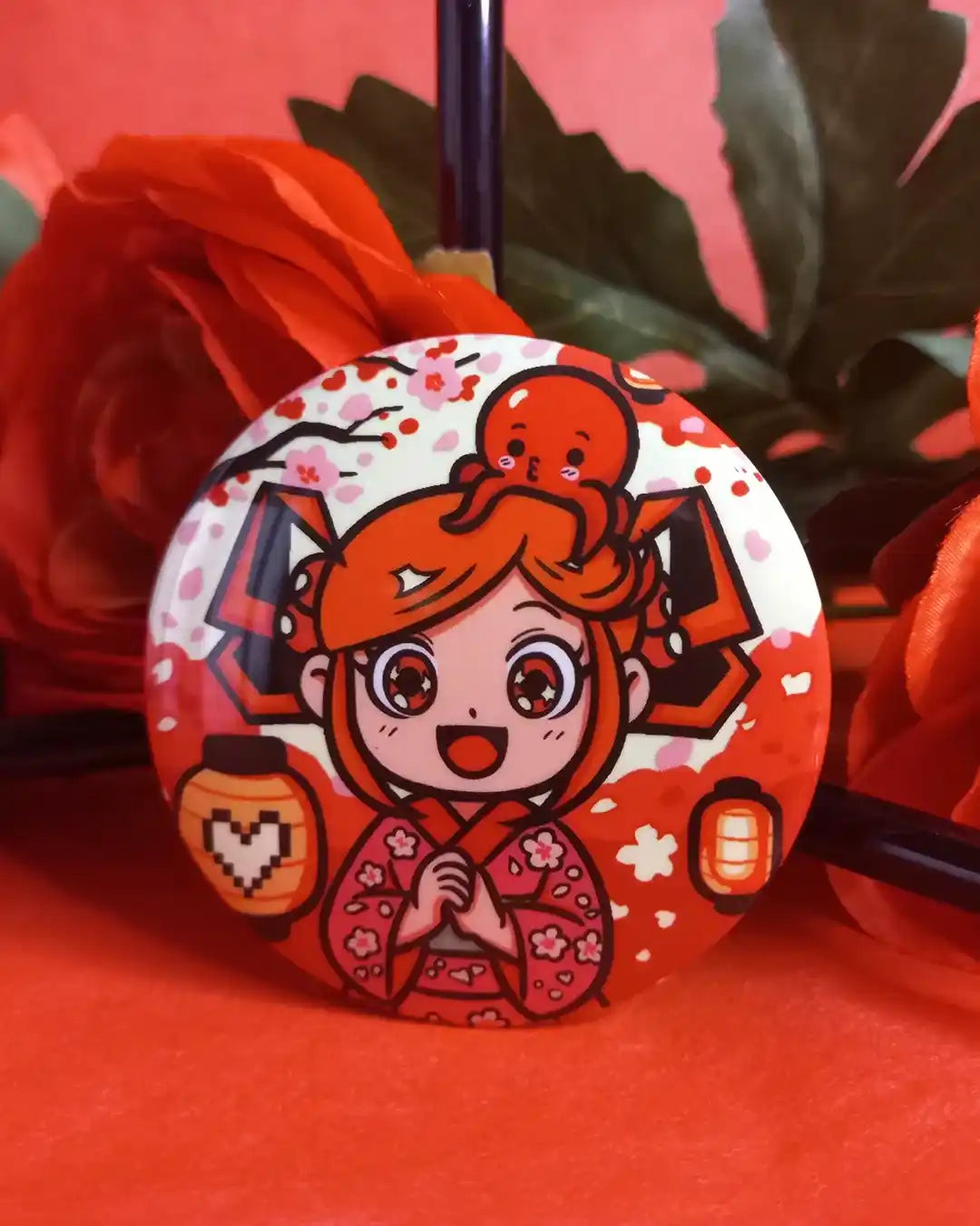 Badge Phosphorescent Geekélia Sakura