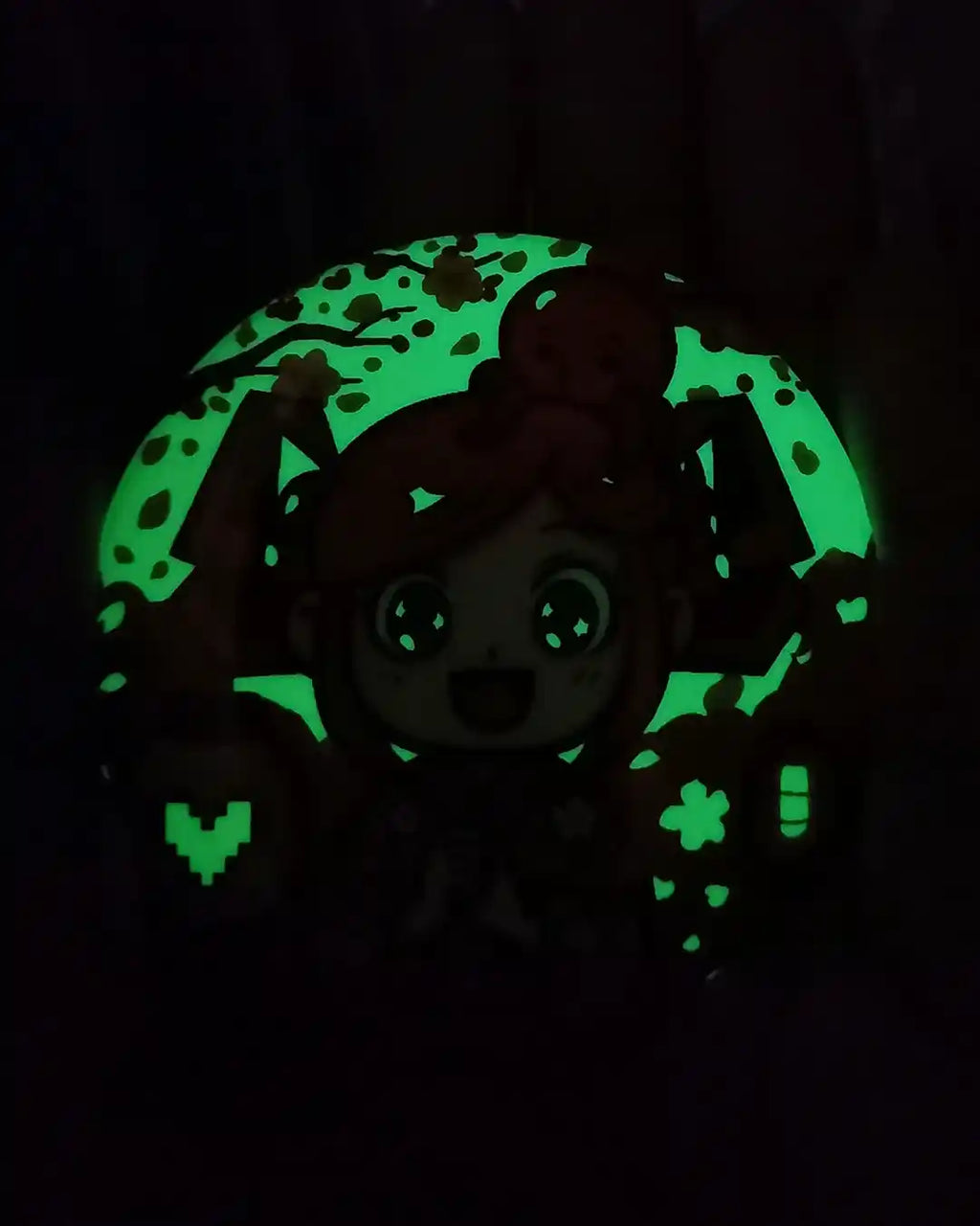 Badge Phosphorescent Geekélia Sakura