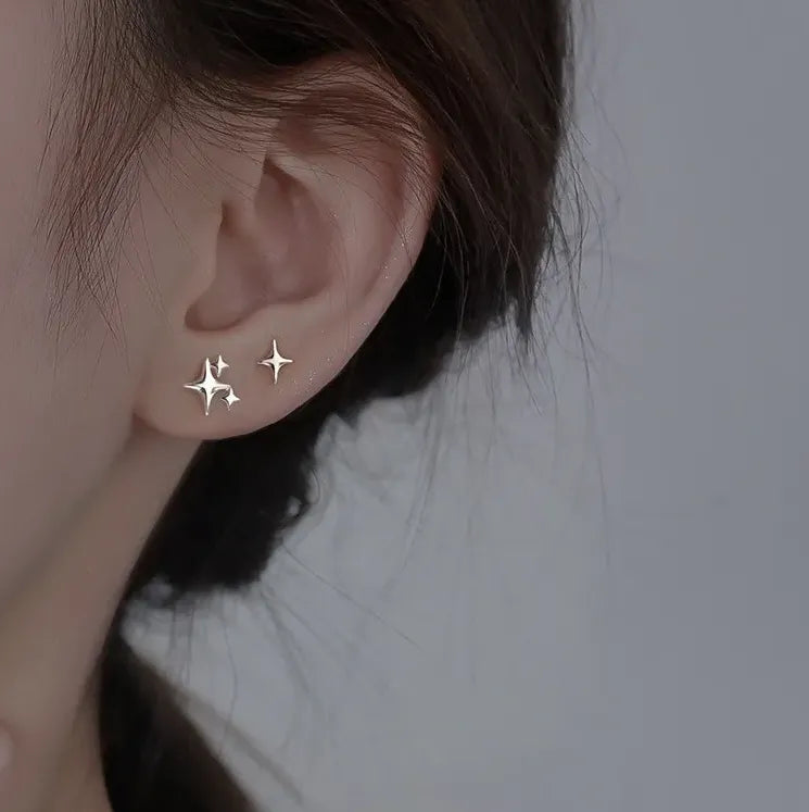 Boucles d'oreilles Etoiles Scintillantes