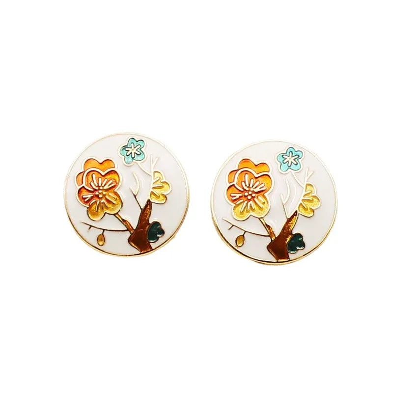 Boucles d'oreilles Fleurs de Pommier