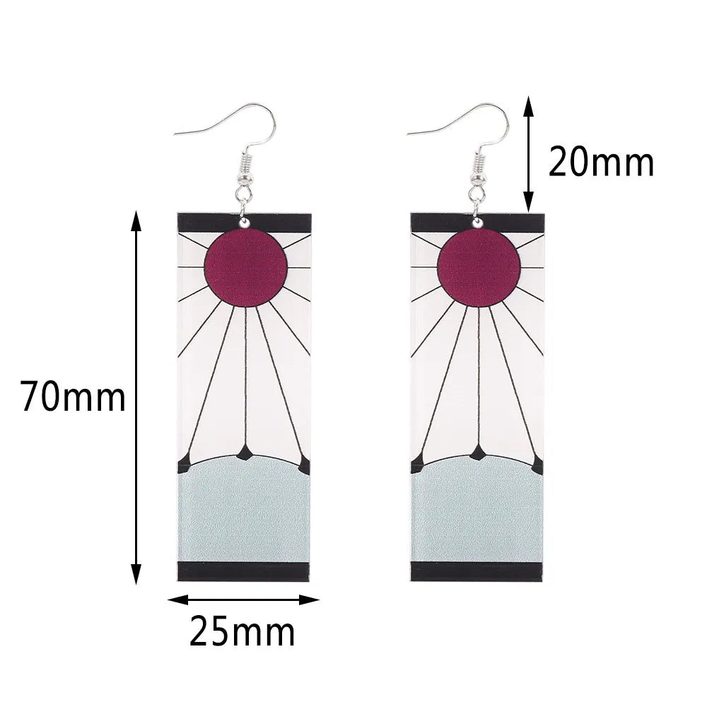 Boucles d'oreilles Tanjiro Kamado Demon Slayer