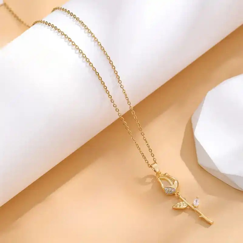 Collier Rose Enchantée