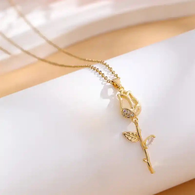 Collier Rose Enchantée