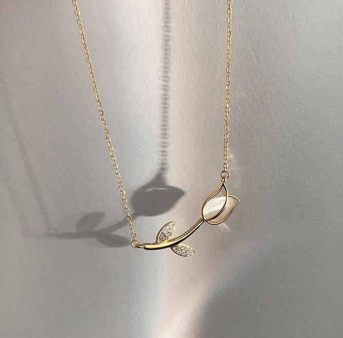 Collier Tulipe Dorée