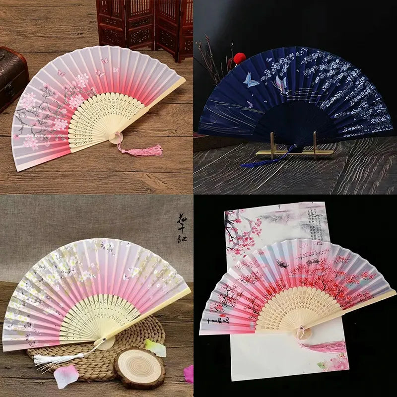 Éventail en Bambou Sakura (4 modèles différents)