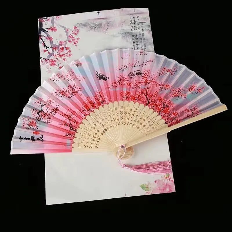 Éventail en Bambou Sakura (4 modèles différents)