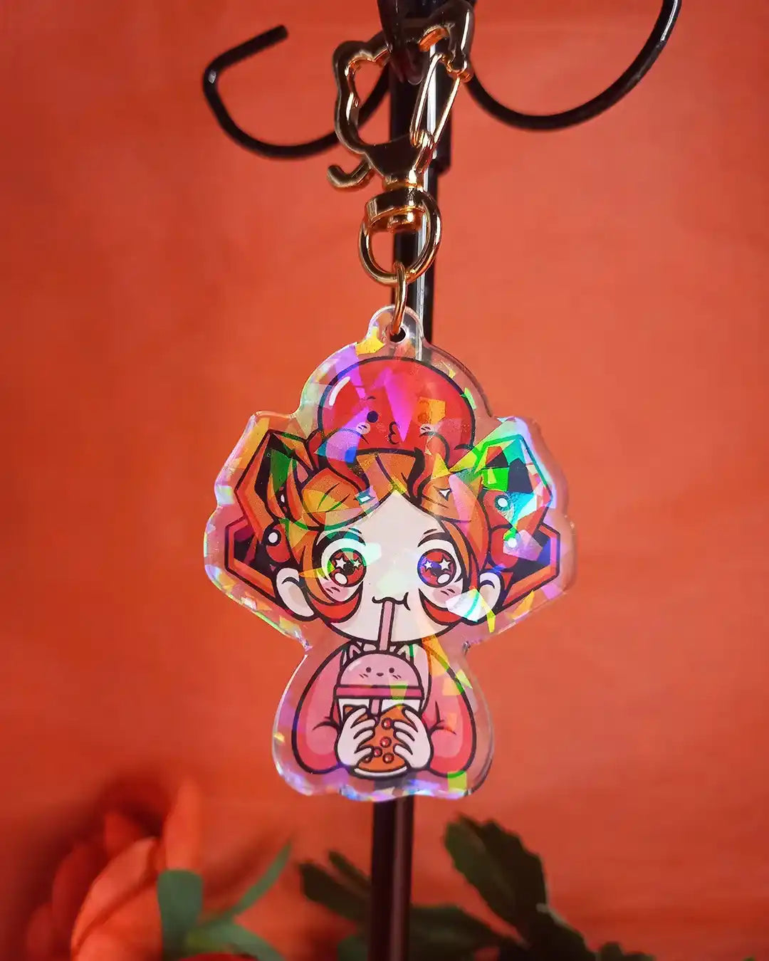 Porte-clé Geekélia et Takoyageek Bubble Tea