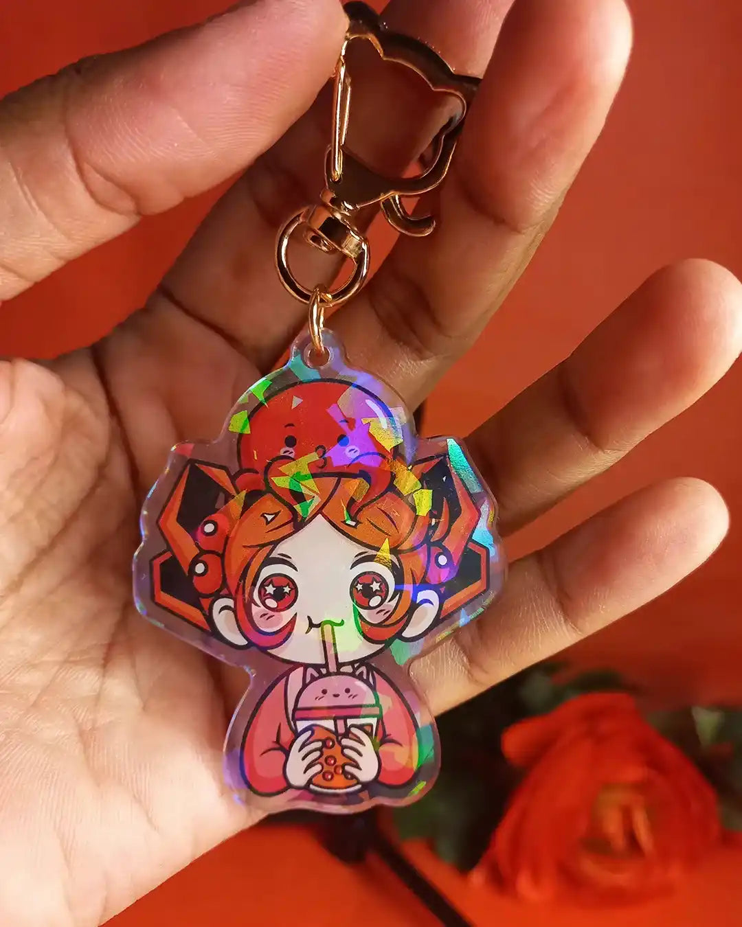 Porte-clé Geekélia et Takoyageek Bubble Tea