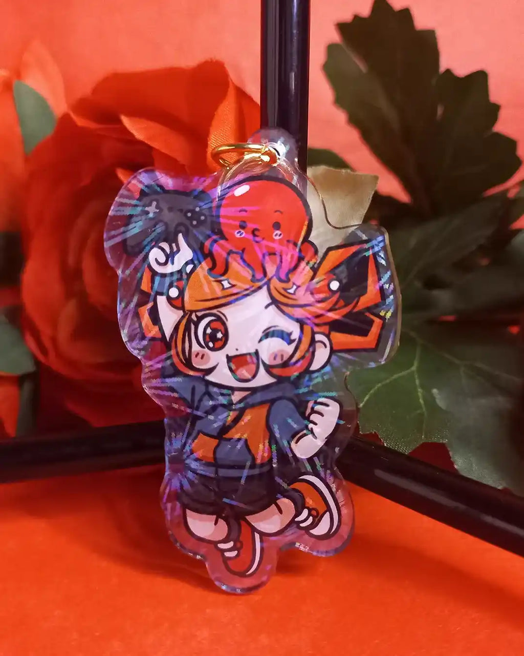 Porte-clé Geekélia et Takoyageek Gamer