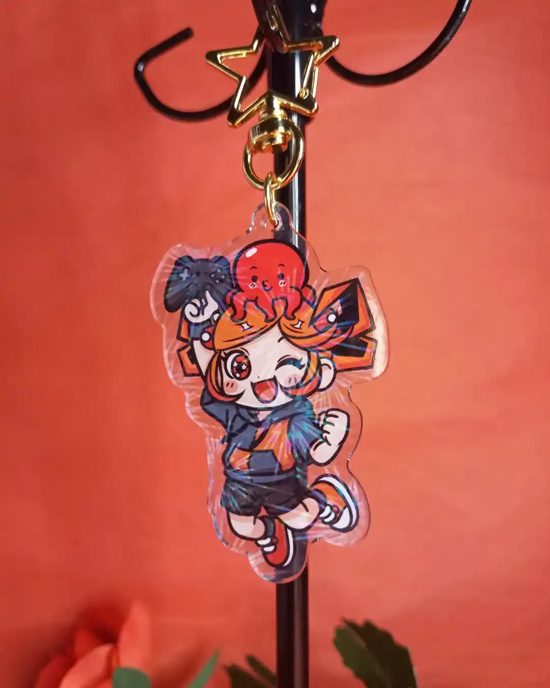 Porte-clé Geekélia et Takoyageek Gamer