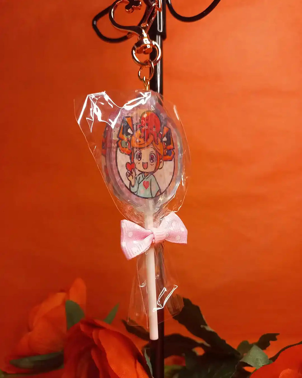 Porte-clé Lollipop Geekélia et Takoyageek Coeur