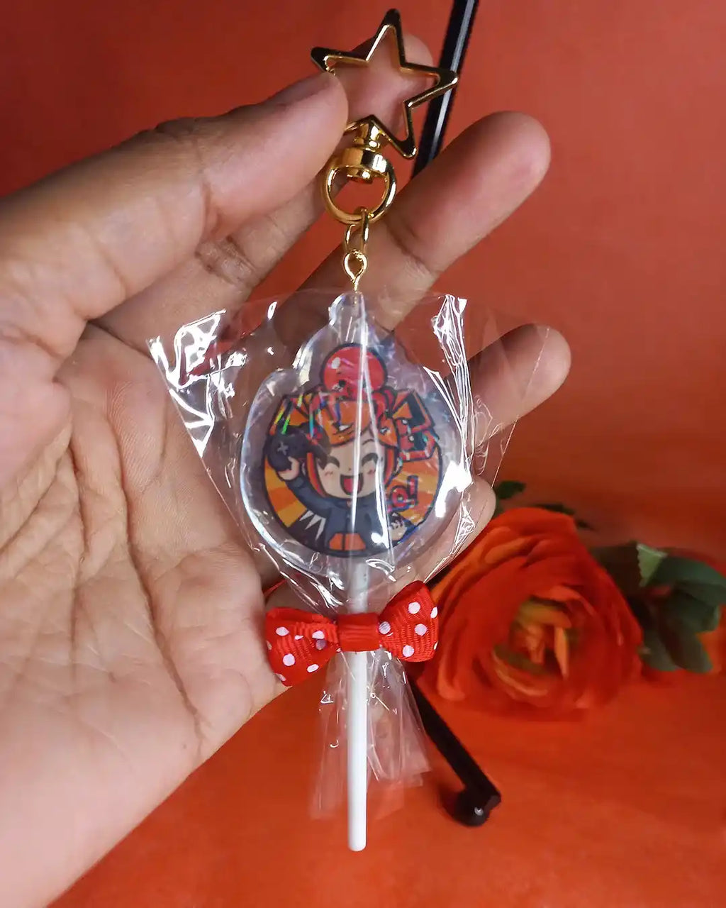 Porte-clé Lollipop Geekélia et Takoyageek Gamer