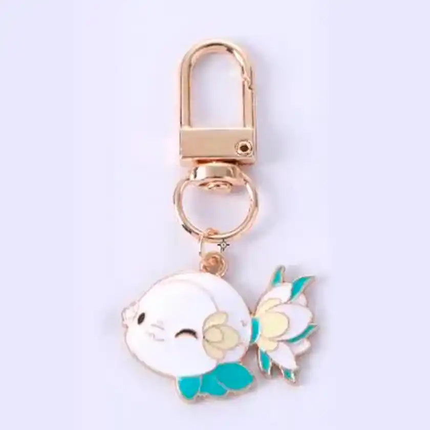 Porte-clés Poisson Blanc