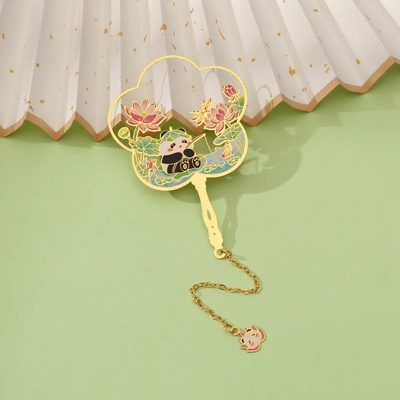 Marque-page Panda et Lotus