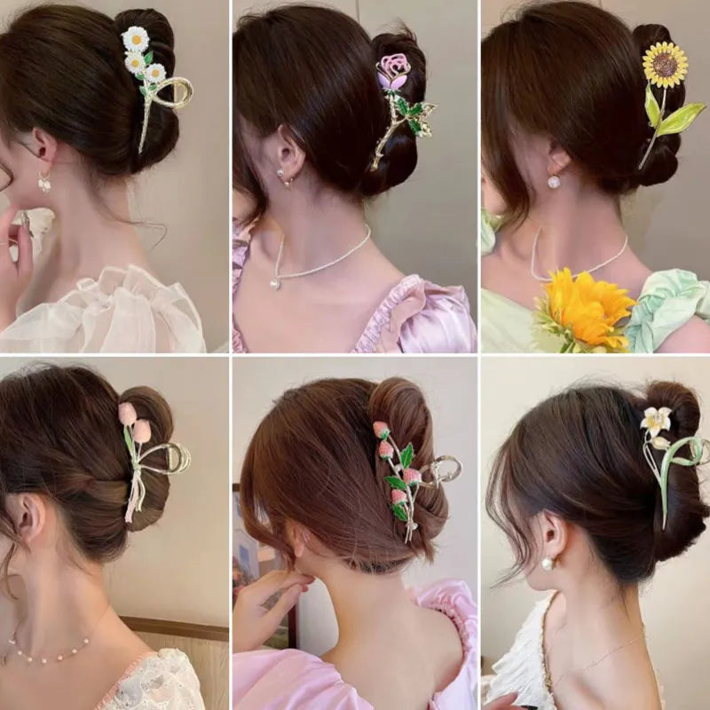 Pince à cheveux Tulipe Romantique