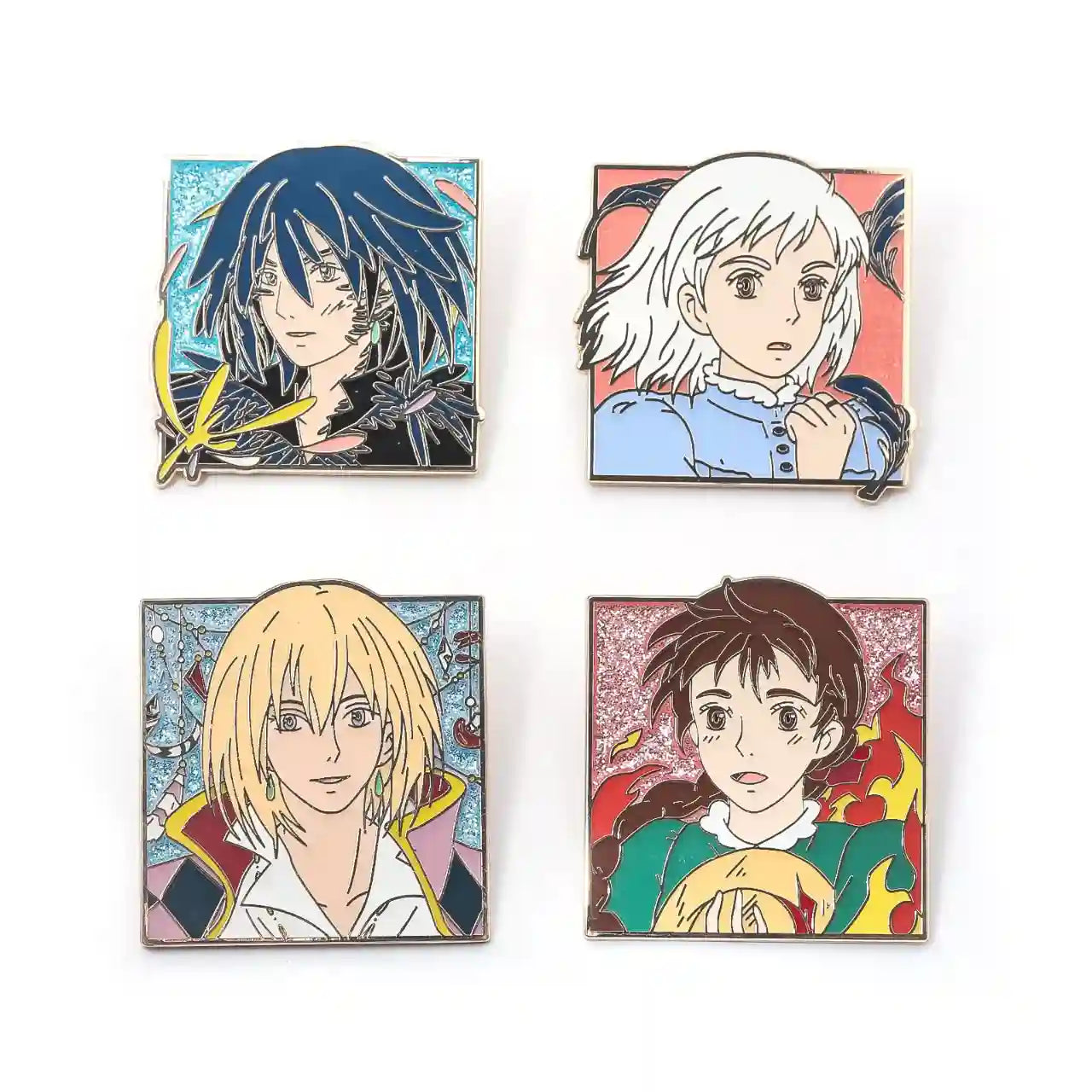 Pin's Ghibli Hauru et Sophie (4 modèles différents)