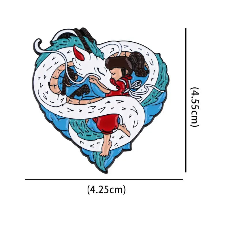Pin's Chihiro et Haku Ghibli #03