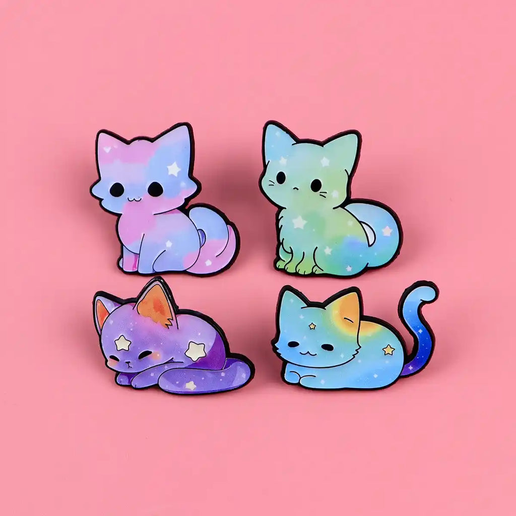 Pin's Chat Galaxie (5 modèles différents)