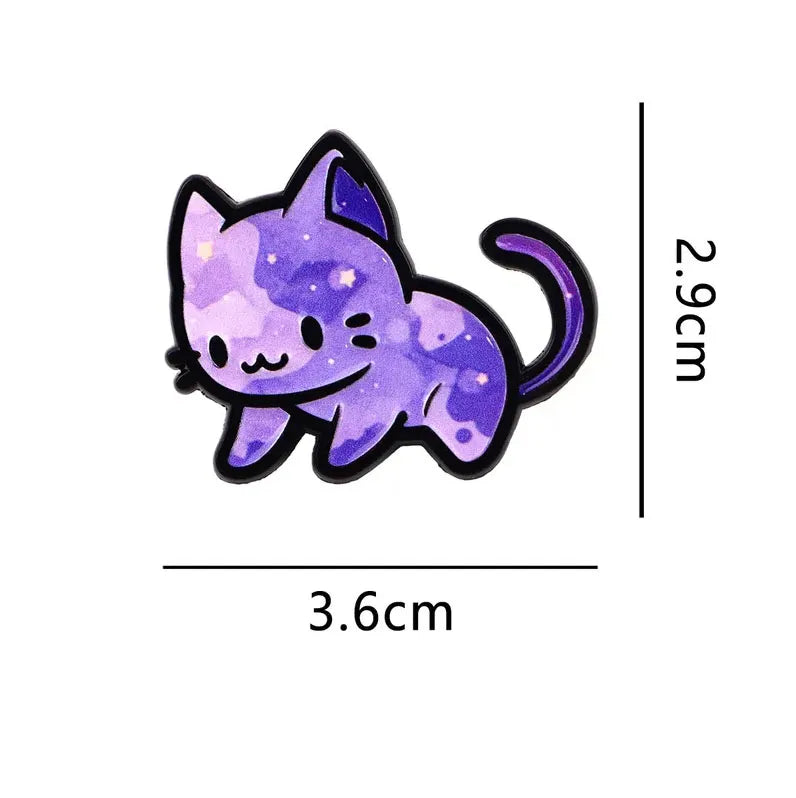 Pin's Chat Galaxie (5 modèles différents)