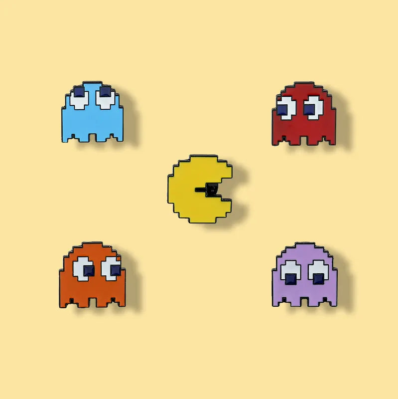 Pin's Pacman (5 personnages différents)