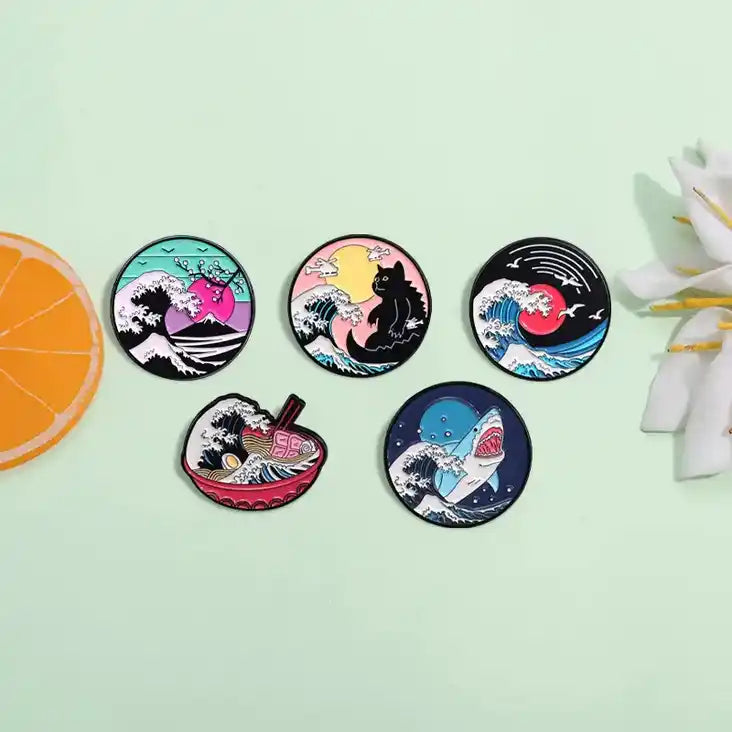 Pin's Vague de Kanagawa et Sakura