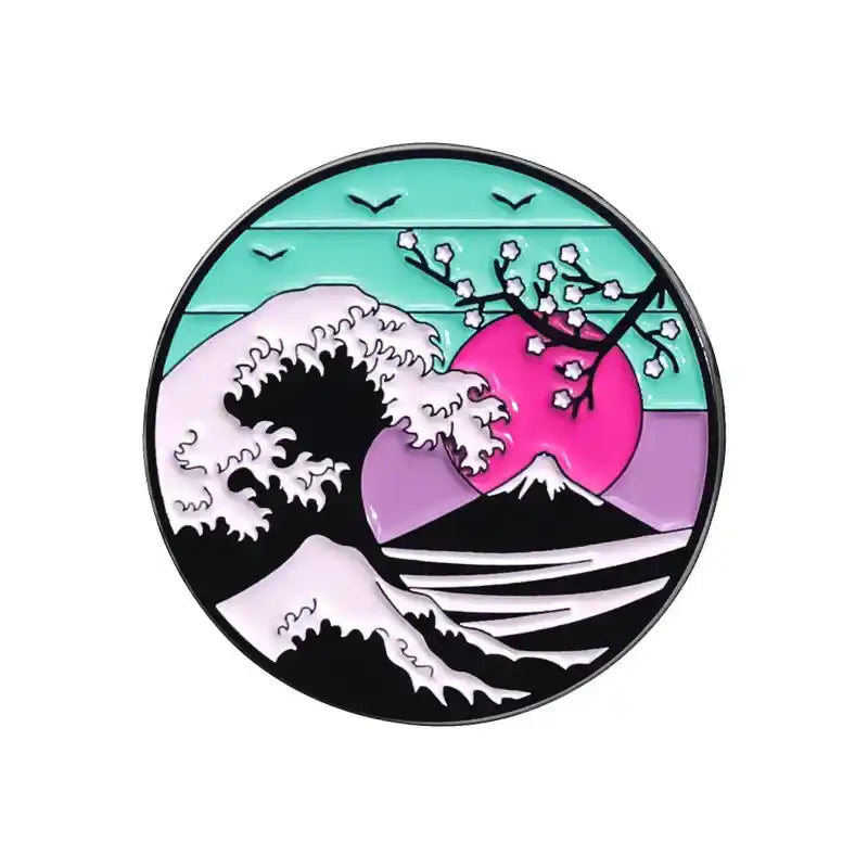 Pin's Vague de Kanagawa et Sakura