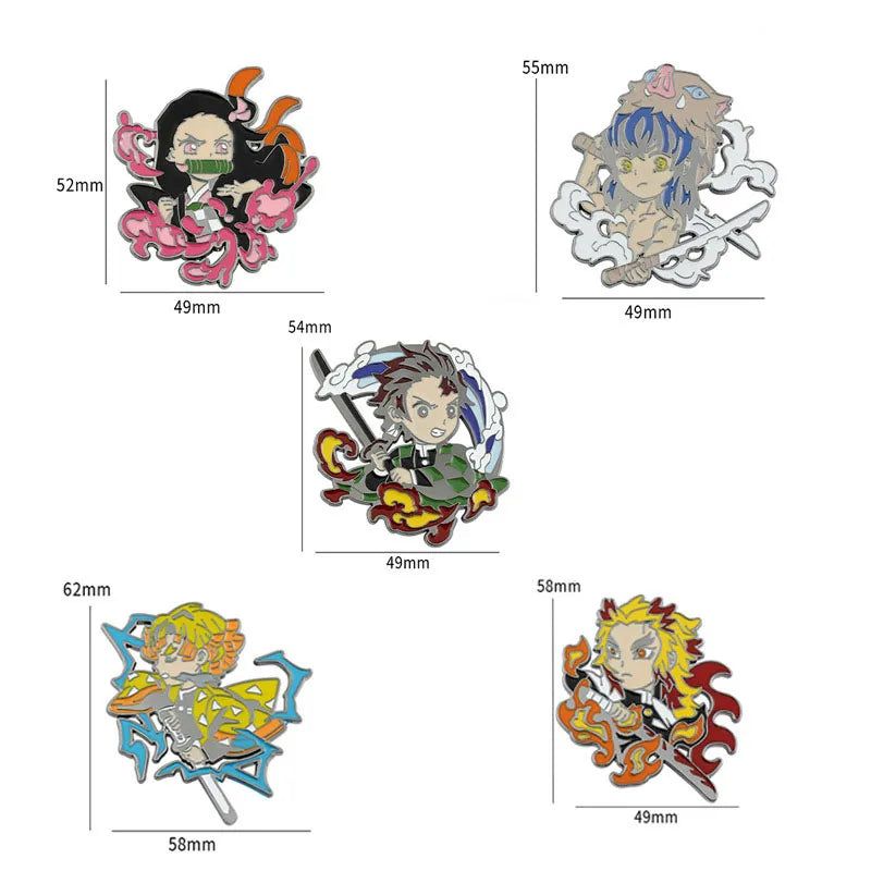 Pin's Demon Slayer #02 (5 personnages différents)