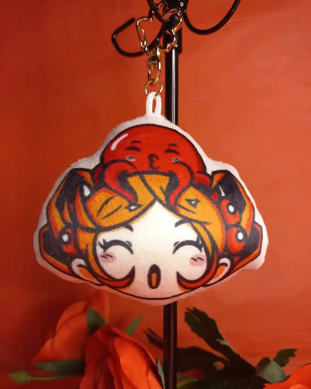 Porte-clé en peluche Geekélia et Takoyageek #01