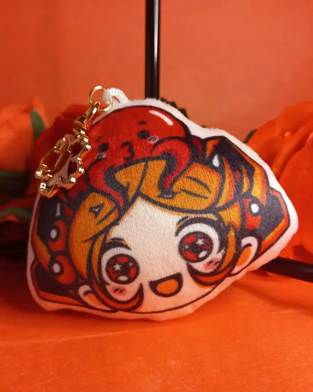 Porte-clé en peluche Geekélia et Takoyageek #01