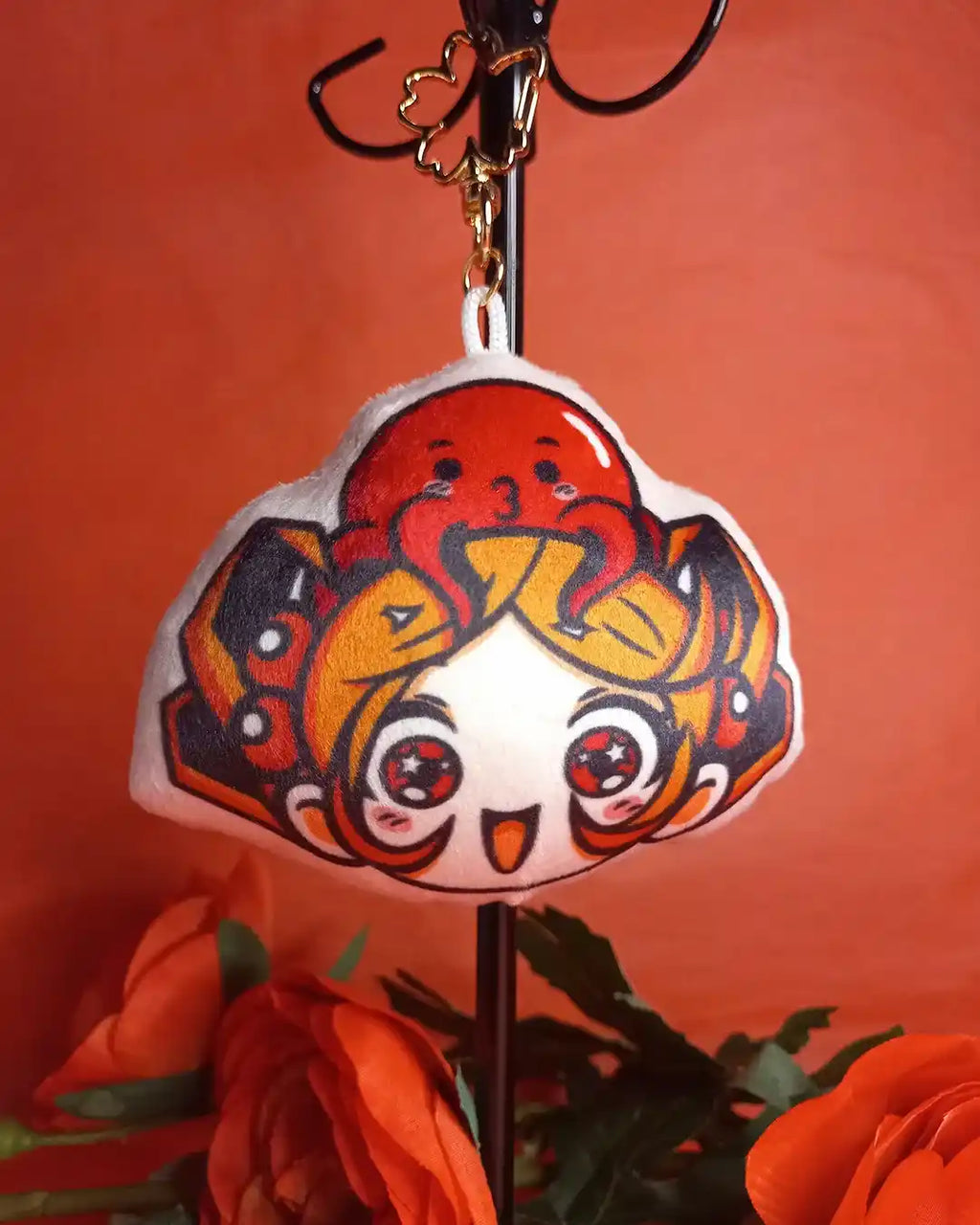 Porte-clé en peluche Geekélia et Takoyageek #02