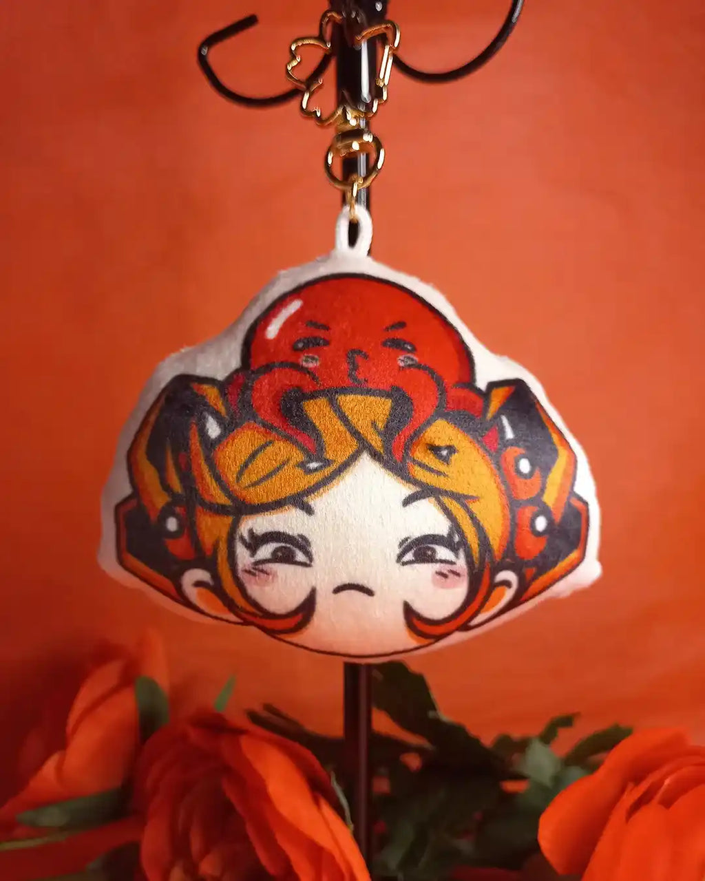 Porte-clé en peluche Geekélia et Takoyageek #02