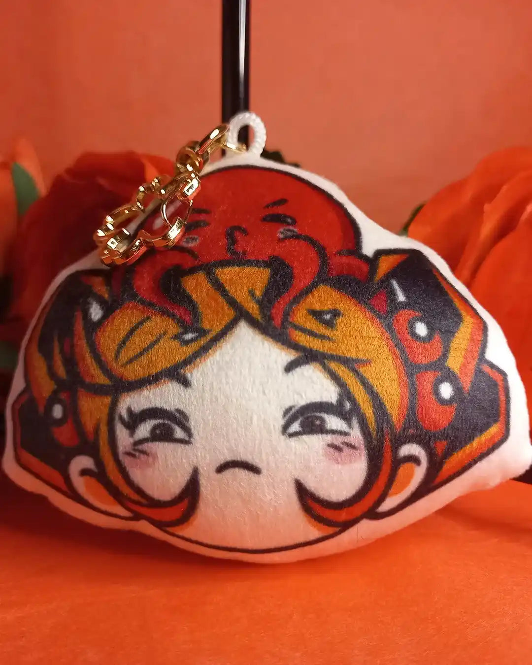 Porte-clé en peluche Geekélia et Takoyageek #02