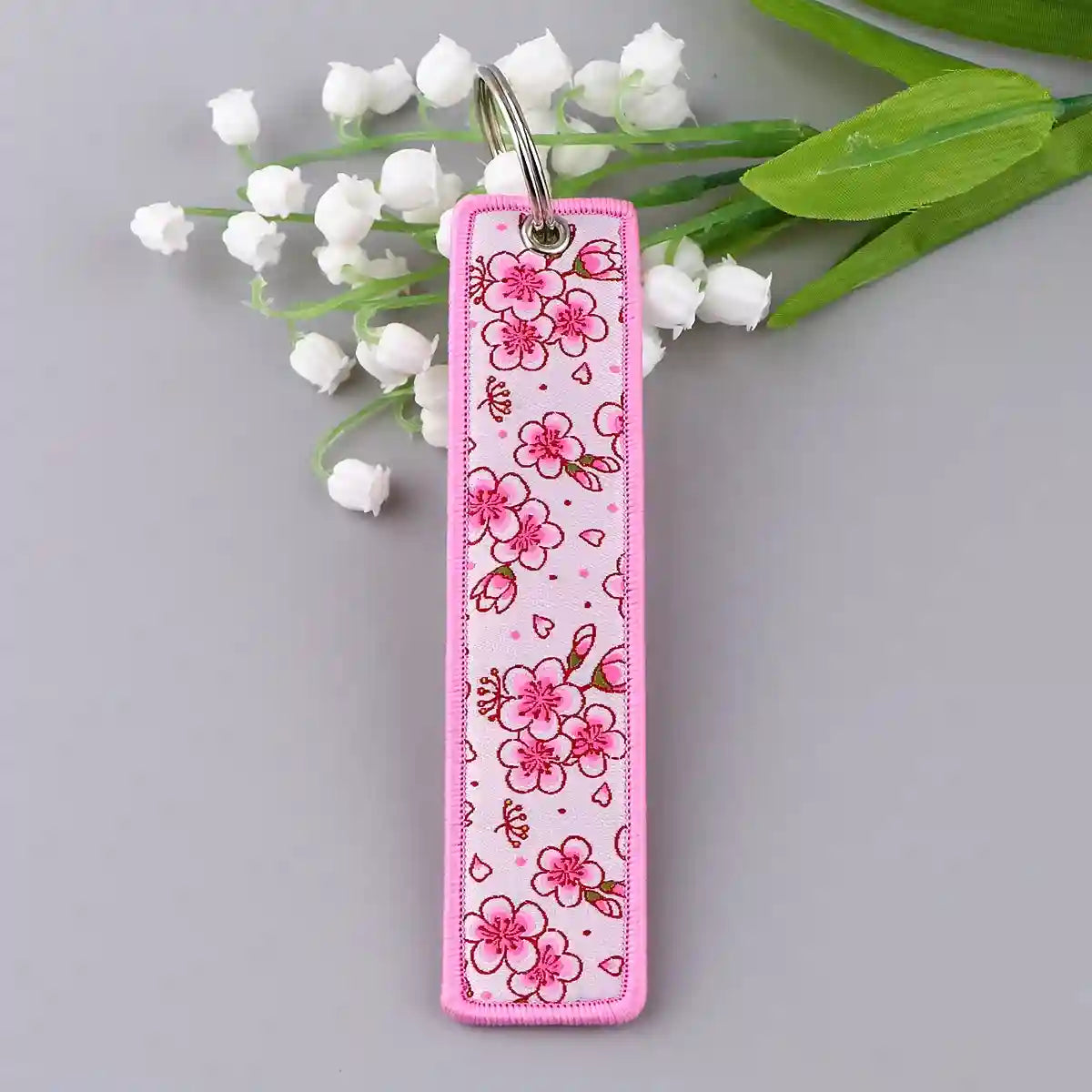 Porte-clé Fleurs de Cerisier Rose Printanier #11