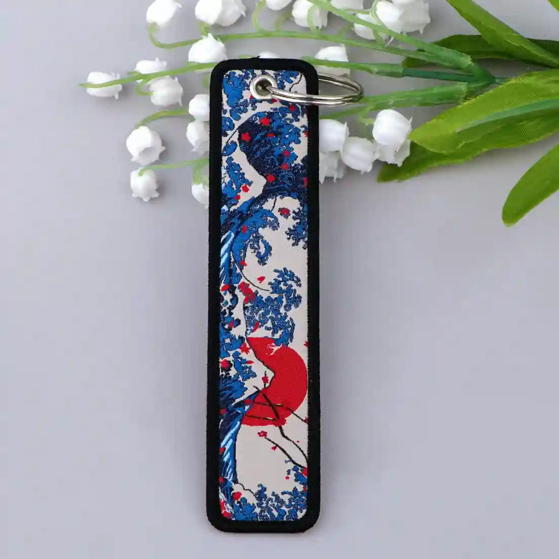 Porte-clé Vagues au Coucher du Soleil #18