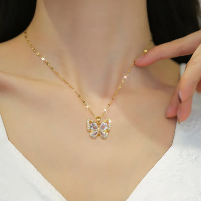 Collier Papillon Féerique