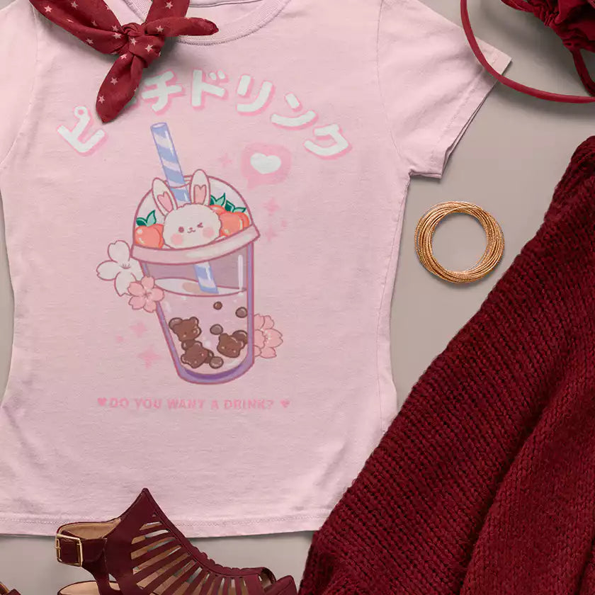 Usagi Sweet Drink - T-shirt Femme