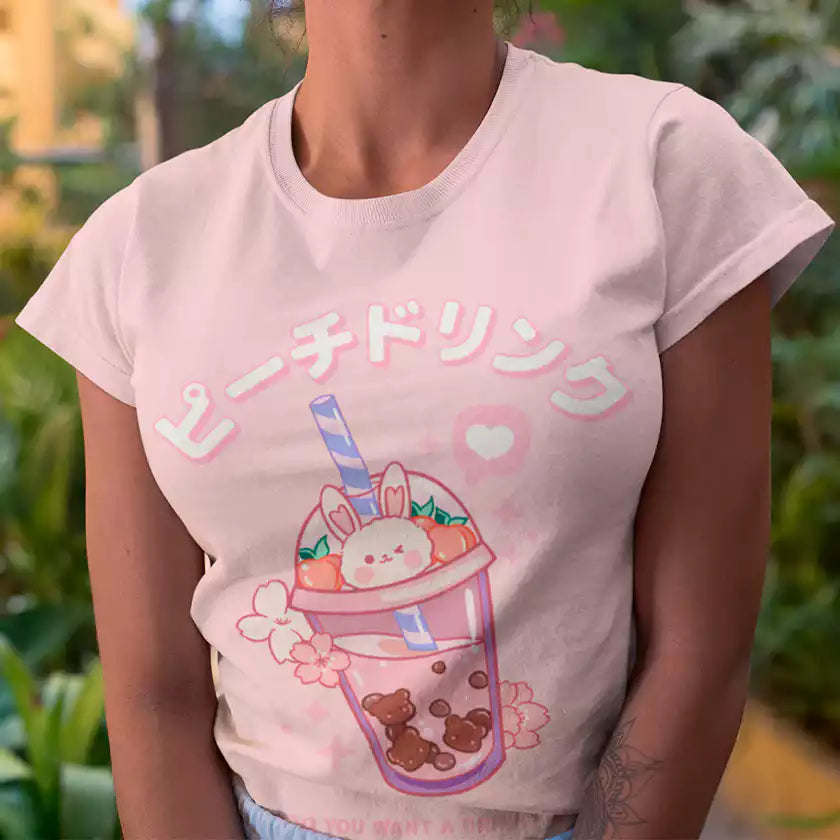 Usagi Sweet Drink - T-shirt Femme