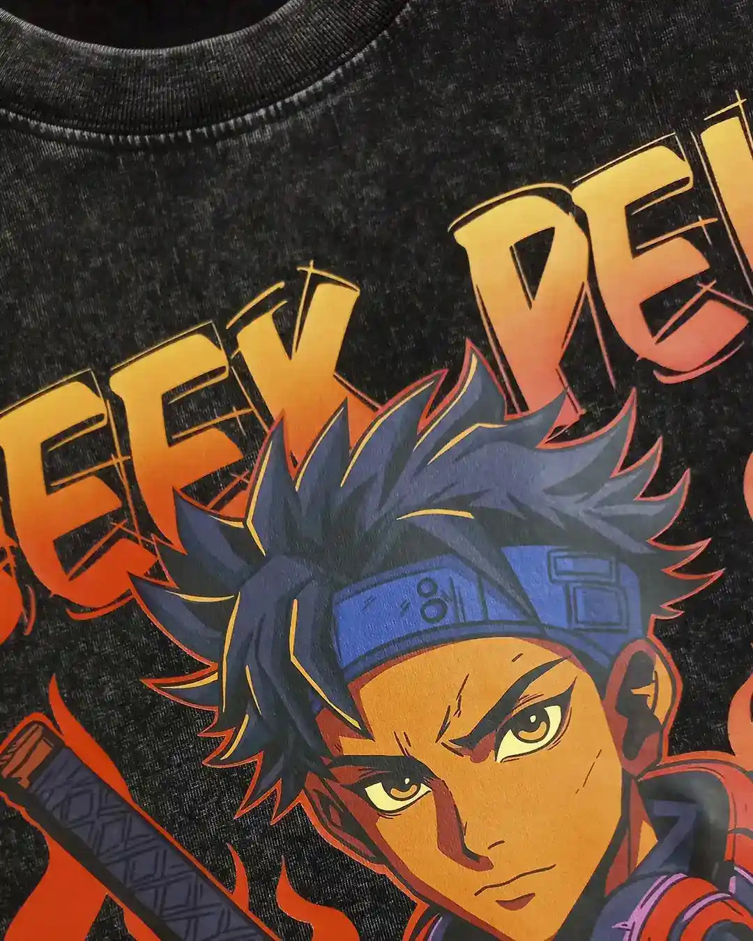 Geek Pei Vintage / T-shirt manga coton épais unisexe en précommande