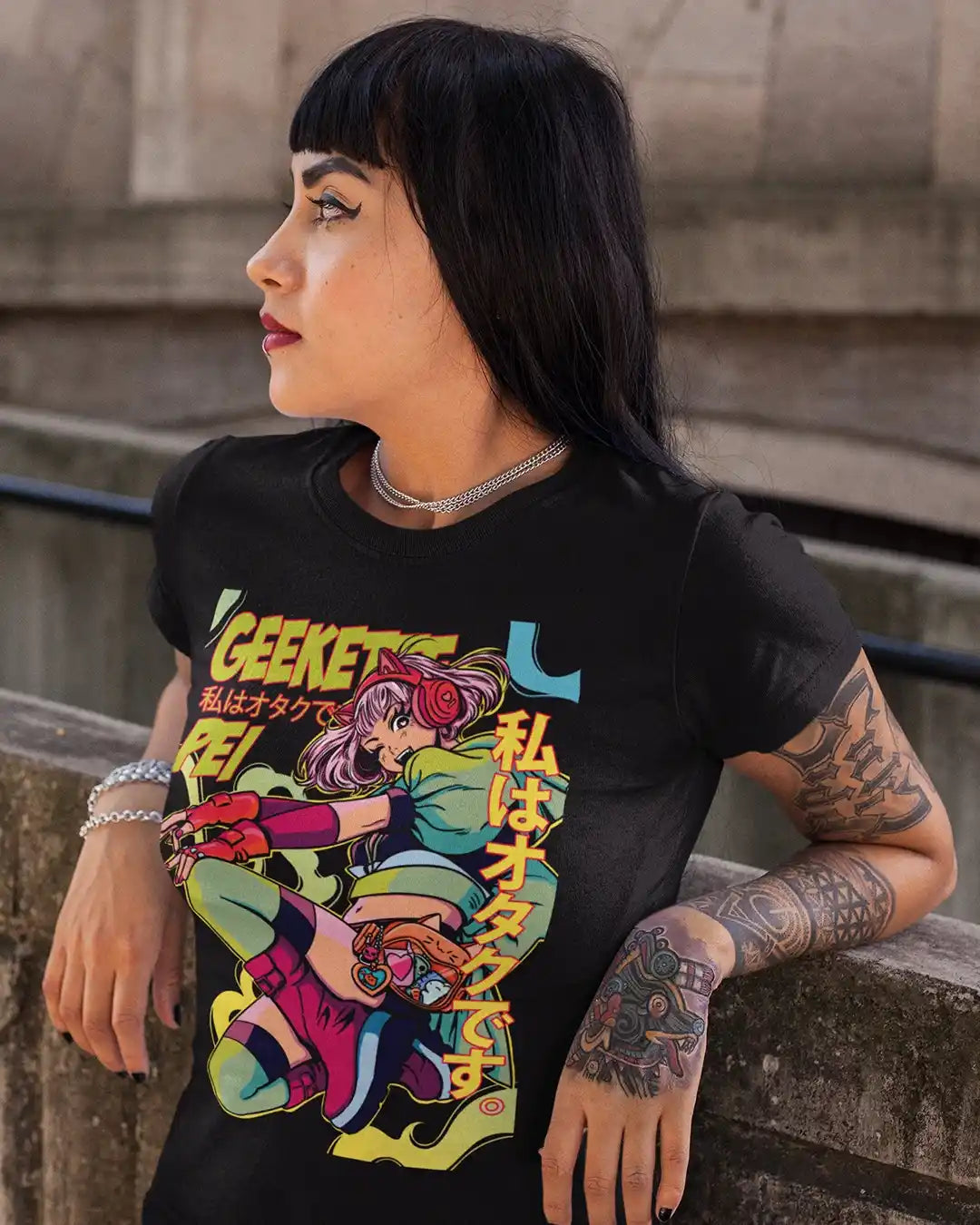 Geekette Péi / T-shirt manga unisexe en précommande