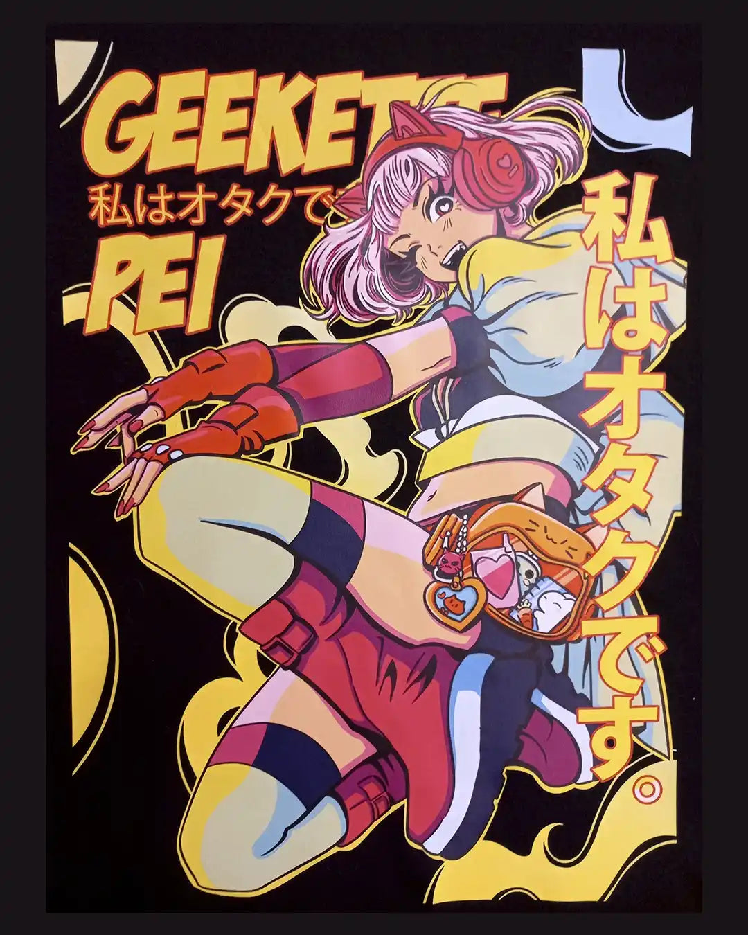 Geekette Péi / T-shirt manga unisexe en précommande
