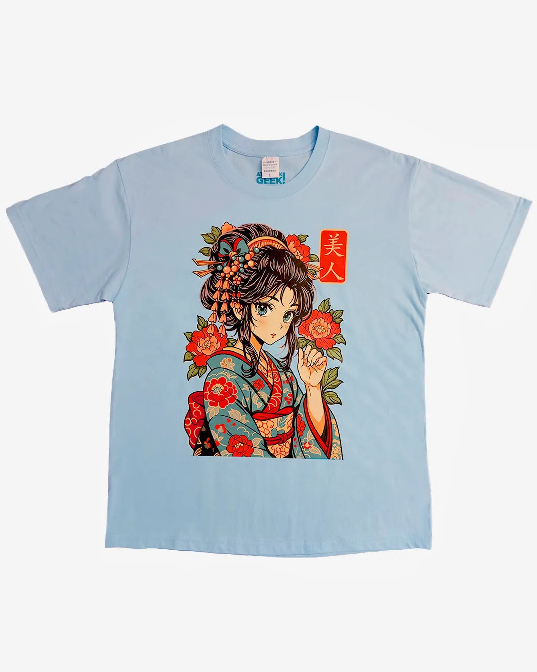 Geisha / T-shirt manga coton épais unisexe en précommande