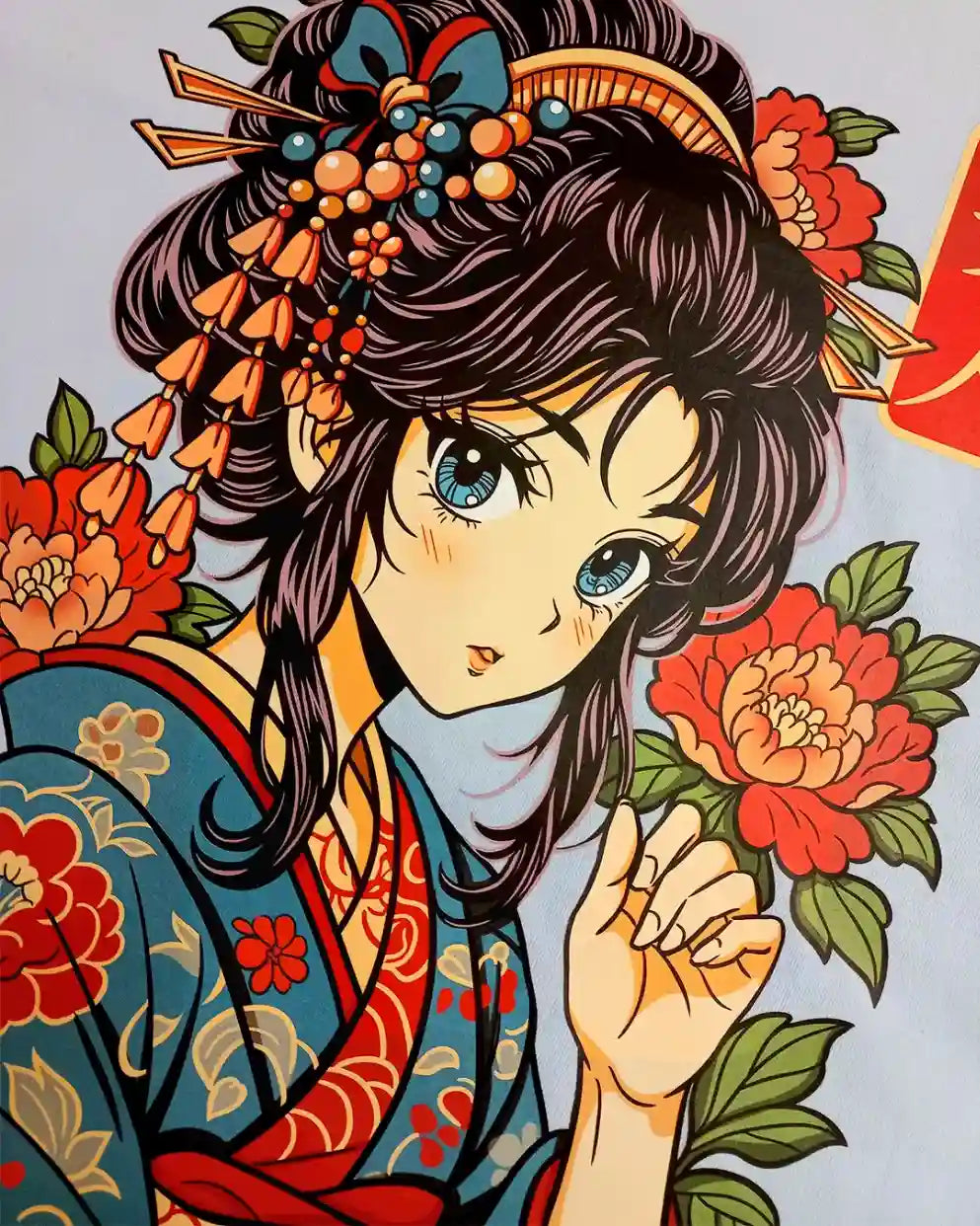 Geisha / T-shirt manga coton épais unisexe en précommande
